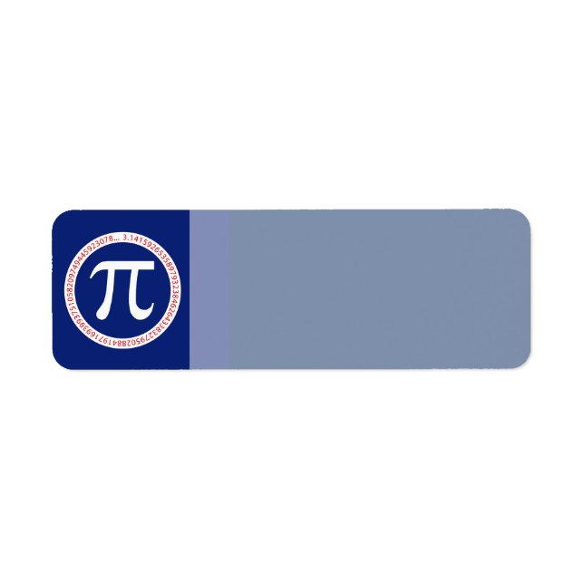 Pi Ring on Navy Blue Label (Front)