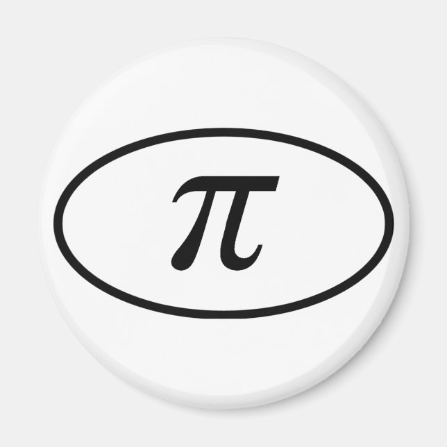 Pi Round Magnet (Front)