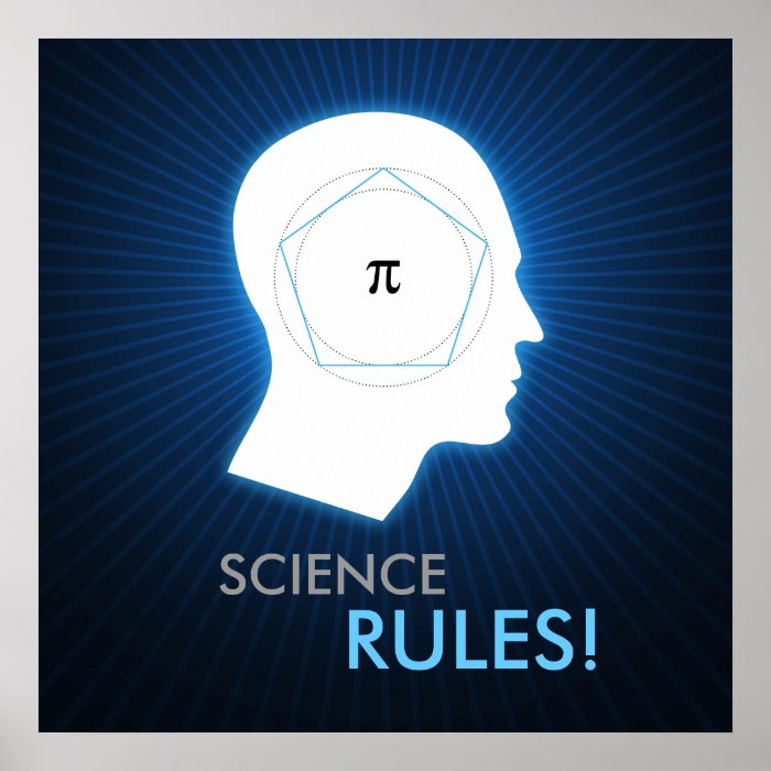 Pi   SCIENCE RULES   math poster