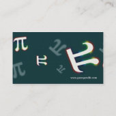 Pi - Scientist Business Card (Back)