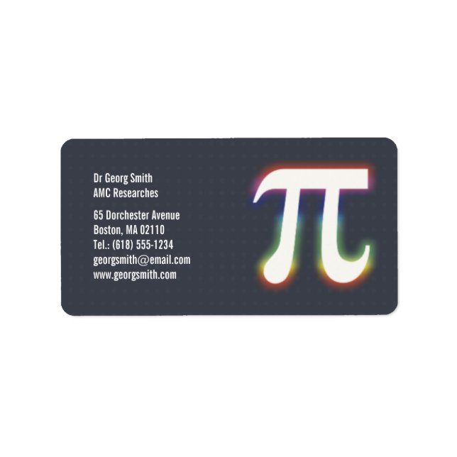 Pi - Scientist Label (Front)