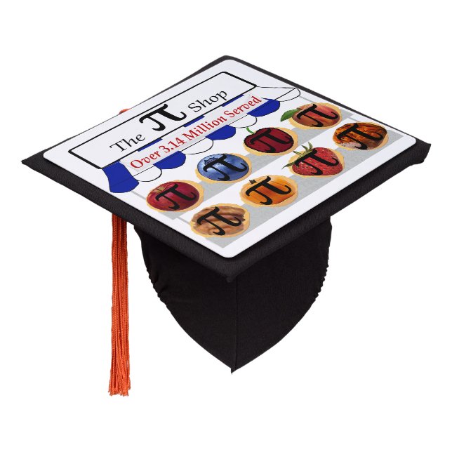 Pi Shop Graduation Cap Topper (Angled)