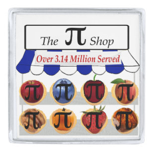 Pi Shop Silver Finish Lapel Pin