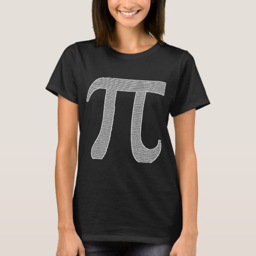 Pi Sign 10000 Digits Math Mathematics T_Shirt