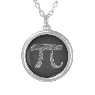 Pi Silver Plated Necklace