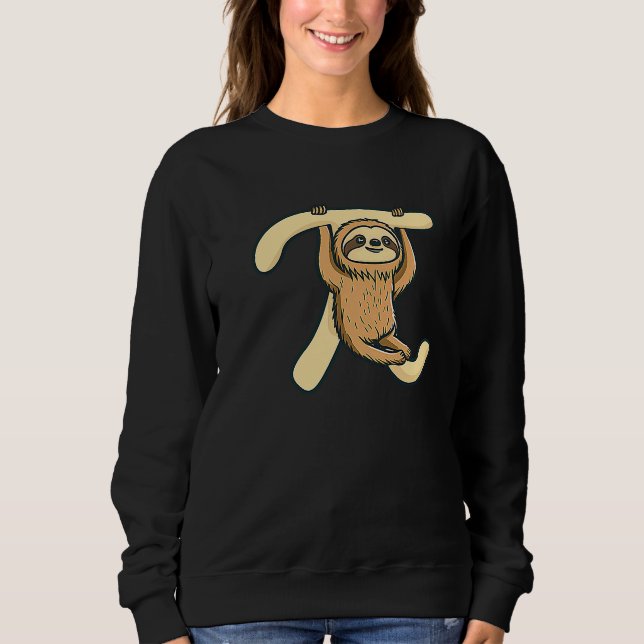 Pi Sloth Symbol Pi Day Sweatshirt (Front)