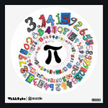 Pi sPiral Wall Decal<br><div class="desc">Colorful, fun depiction of pi to more than one hundred places. Great for math lovers.</div>