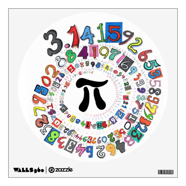 Pi sPiral Wall Decal (Front)