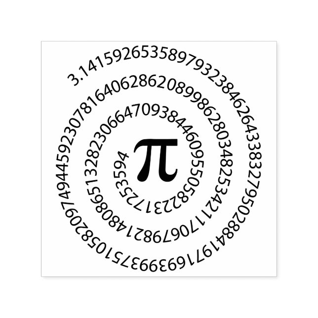  PI Stamp, Math Gift, Math Geek Stamp,Math Teacher Self-inking Stamp (Design)