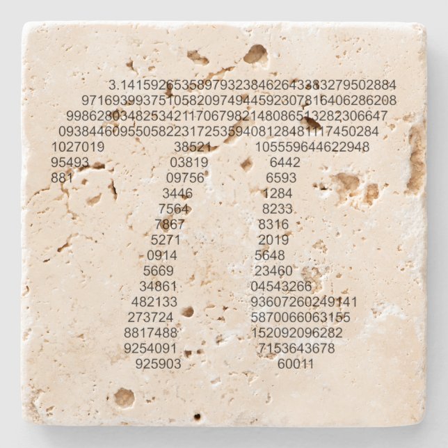 Pi Stone Coaster (Front)