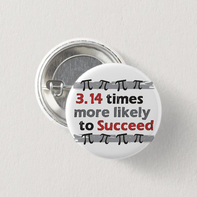 Pi Success Pinback Button (Front & Back)