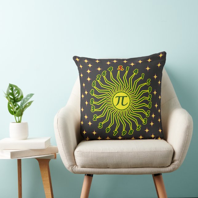 Pi Sun Throw Pillow (Chair)