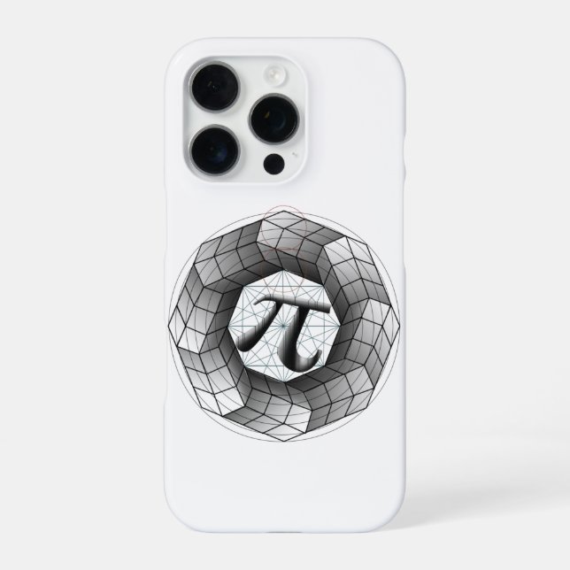 Pi Symbol-π, Optical Illusion iPhone Case for You (Back)
