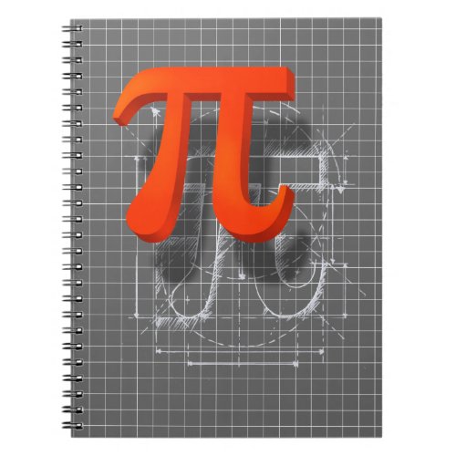 Pi Symbol Art Notebook