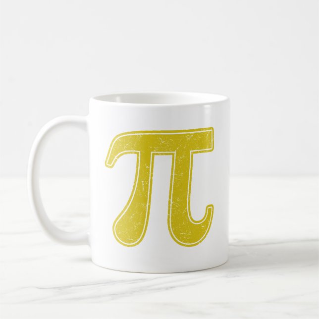 Pi symbol coffee mug (Left)
