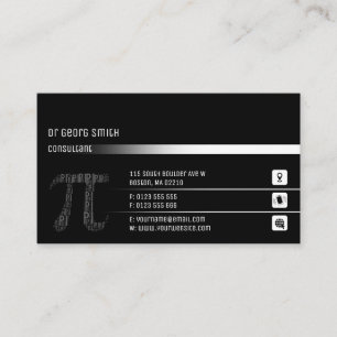 Pi Symbol   Consultant Business Card