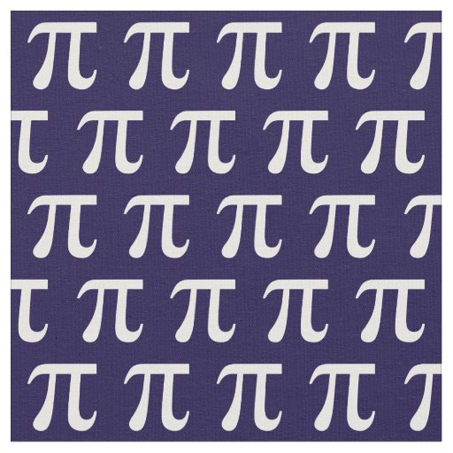 Pi Symbol Cute Math Teacher Fabric