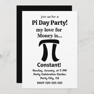 Pi Symbol Funny My Love For Money is Pi Symbol