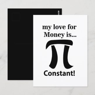 Pi Symbol Funny My Love For Money is Pi Symbol