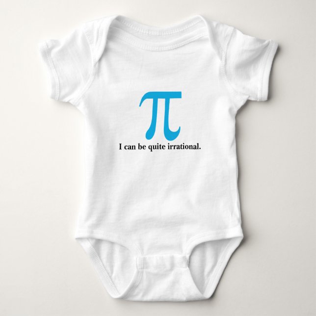 Pi Symbol, I can be Irrational Infant Creeper (Front)