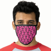 Pi Symbol Math Teacher Mathematics Face Mask (Worn Him)