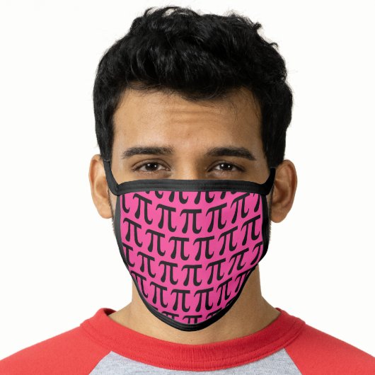 Pi Symbol Math Teacher Mathematics Face Mask (Worn Him)