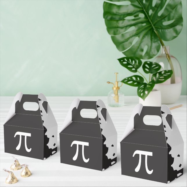 Pi Symbol Math Themed Abstract Favor Box (Multiple)