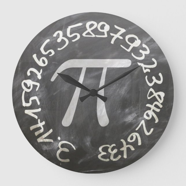 Pi symbol mathematic large clock (Front)