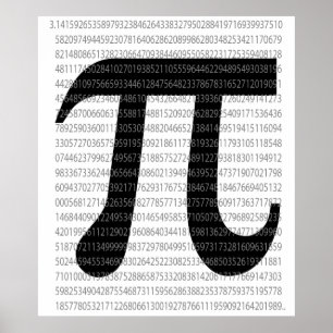 Pi symbol of maths poster