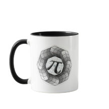 Pi Symbol Optical Illusion Mug - Math Gift Lover