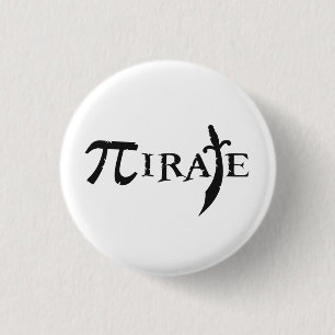 Pi Symbol Pirate Pinback Button