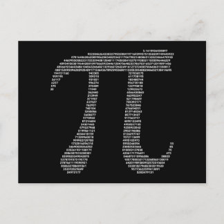 Pi Symbol Postcard