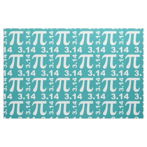 Pi Teal Fabric