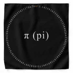 Pi, The Irrational Mathematical Constant Bandana