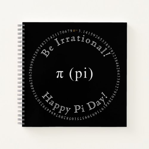 Pi The Irrational Mathematical Constant Notebook