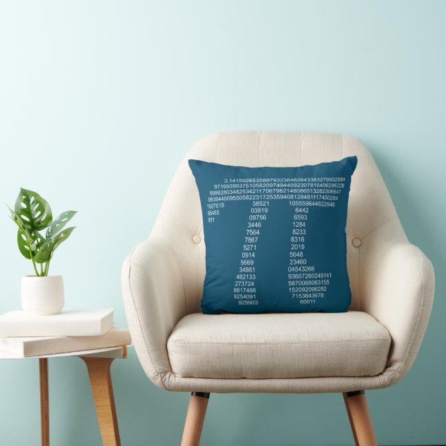 Pi Throw Pillow (Chair)