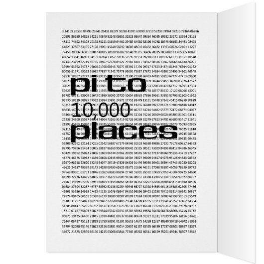 Pi to 10000 places (Inside (Left))
