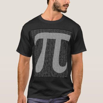 Pi To 10 000 Decimals T-shirt by zortmeister at Zazzle