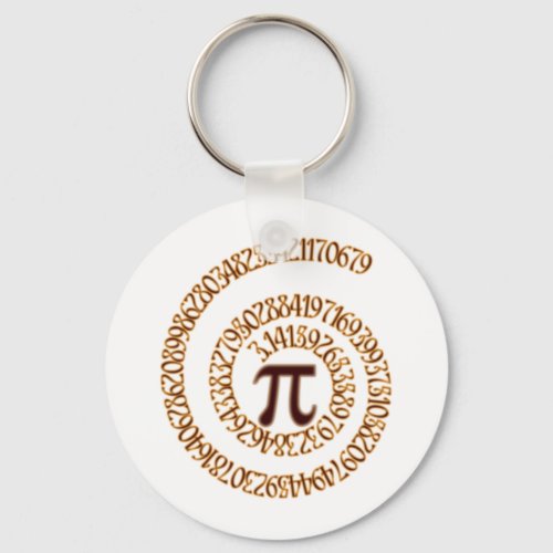 Pi to the Hundredth Decimal Place Keychain