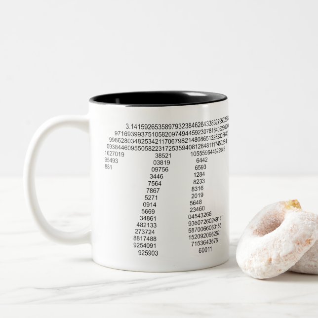 Pi Two-Tone Coffee Mug (With Donut)