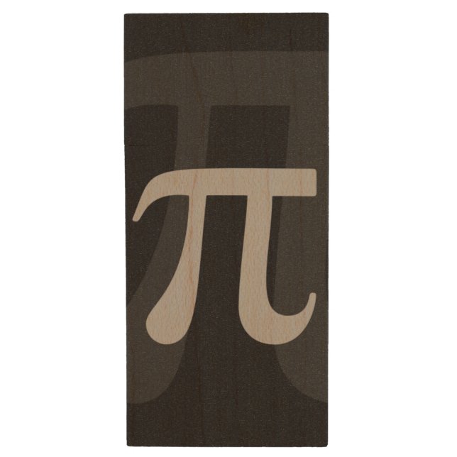 Pi Wood USB Flash Drive (Front Vertical)