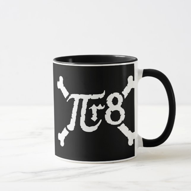Pi x Radius to the 8th Power = Pirate Mug (Right)