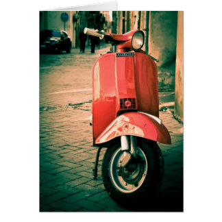 Piaggio Scooter in Italy Card