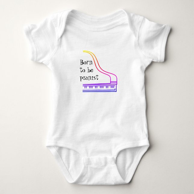 Pianist Baby Shirt by Syahikmah (Front)