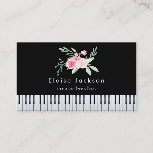 pianist bouquet business card