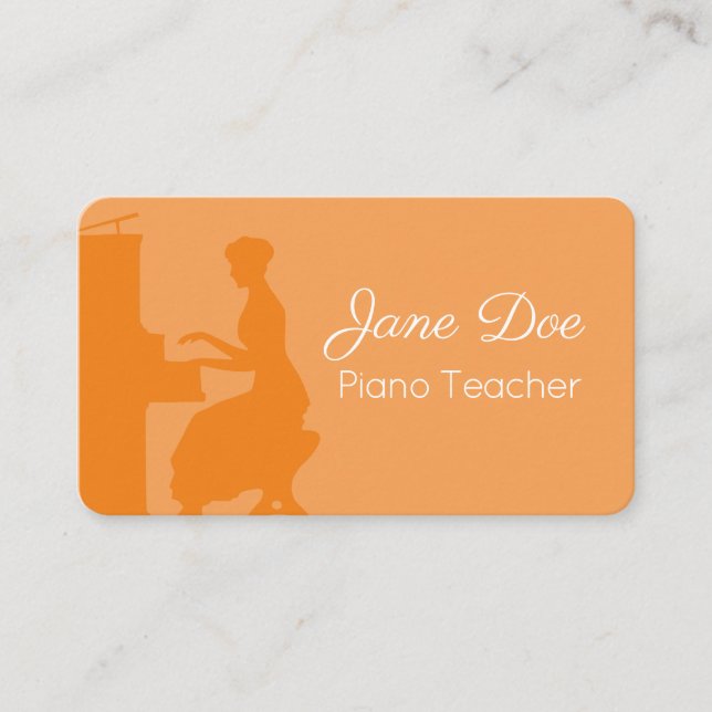 Pianist Business Card (Front)