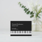 Pianist Business Card (Standing Front)