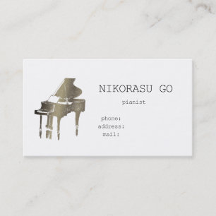 pianist business card