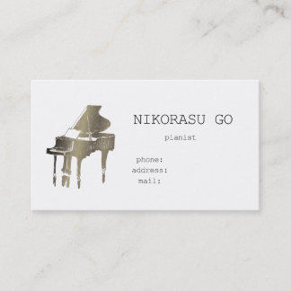 pianist business card