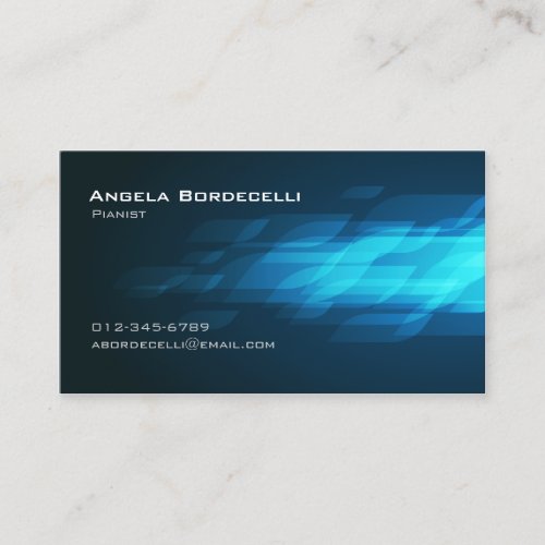 Pianist Business Card Flashback